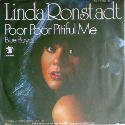 Cover Linda Ronstadt - Poor Poor Pitiful Me (7, Single) Schallplatten Ankauf
