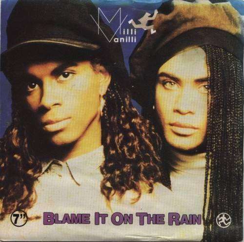Cover Milli Vanilli - Blame It On The Rain (7, Single, Sil) Schallplatten Ankauf
