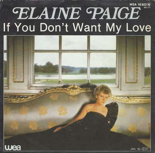 Cover Elaine Paige - If You Don't Want My Love (7, Single) Schallplatten Ankauf