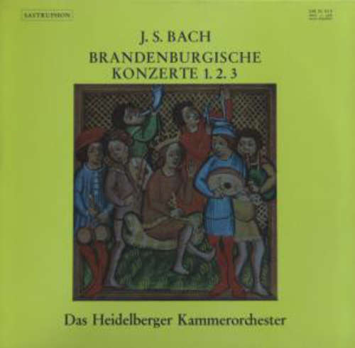 Cover J. S. Bach* - Das Heidelberger Kammerorchester* - Brandenburgische Konzerte 1. 2. 3 (LP) Schallplatten Ankauf