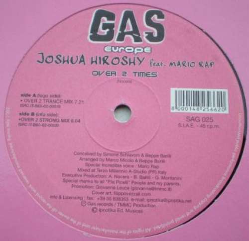 Cover Joshua Hiroshy Feat. Mario Rap - Over 2 Times (12) Schallplatten Ankauf