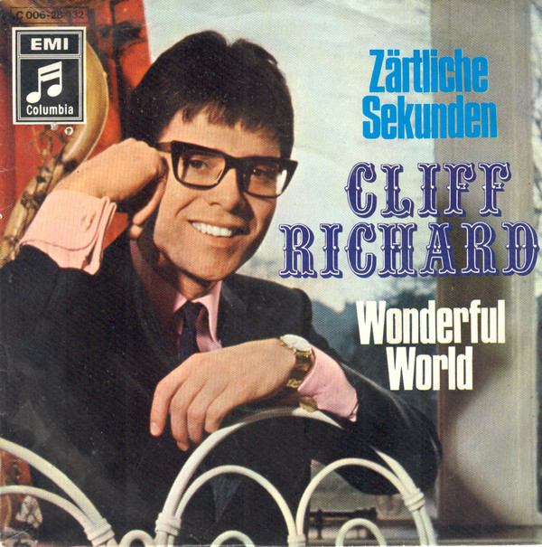 Cover Cliff Richard - Zärtliche Sekunden / Wonderful World (7, Single) Schallplatten Ankauf