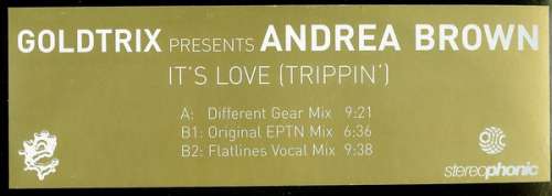 Cover Goldtrix Presents Andrea Brown - It's Love (Trippin') (12) Schallplatten Ankauf