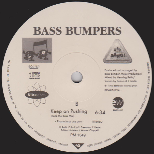 Bild Bass Bumpers - Keep On Pushing (12, Maxi, Promo) Schallplatten Ankauf