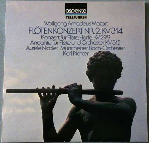 Cover Wolfgang Amadeus Mozart - Münchner Bach-Orchester*, Aurèle Nicolet, Rose Stein, Karl Richter - Flötenkonzert Nr. 2, KV 314 (LP) Schallplatten Ankauf