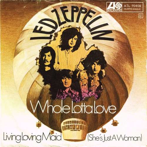 Cover Led Zeppelin - Whole Lotta Love (7, Single, Mono) Schallplatten Ankauf