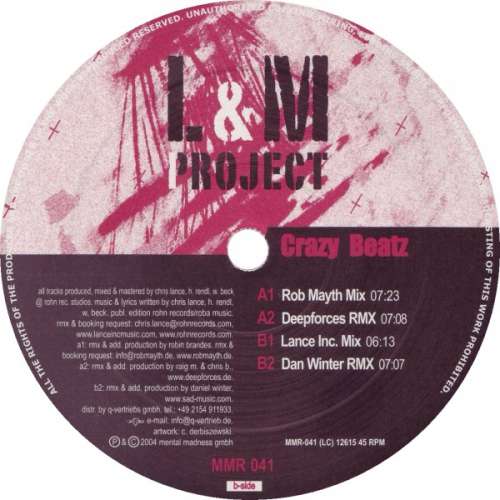 Cover L&M Project - Crazy Beatz (12) Schallplatten Ankauf