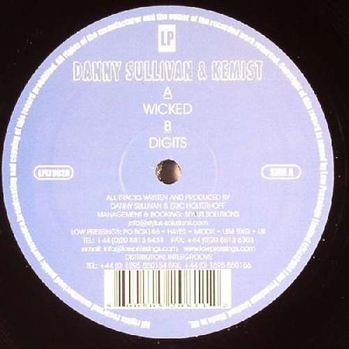 Cover Danny Sullivan & Kemist* - Wicked / Digits (12) Schallplatten Ankauf