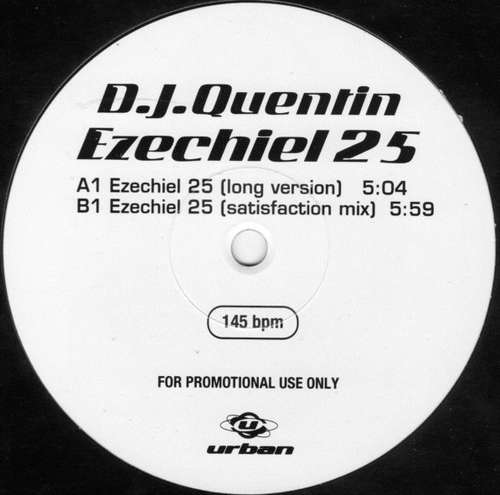 Cover DJ Quentin - Ezechiel 25 (12, Promo, Blu) Schallplatten Ankauf