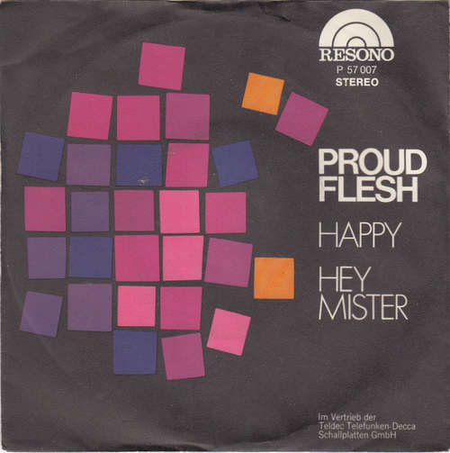Cover Proud Flesh - Happy (7, Single) Schallplatten Ankauf