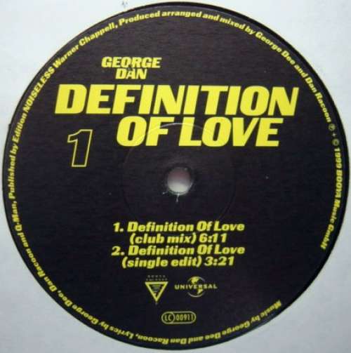 Cover George* & Dan* - Definition Of Love (12) Schallplatten Ankauf