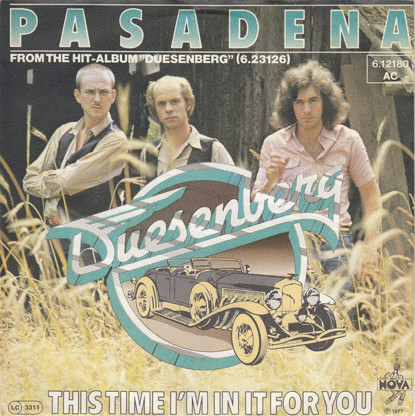 Cover Duesenberg - Pasadena (7, Single) Schallplatten Ankauf