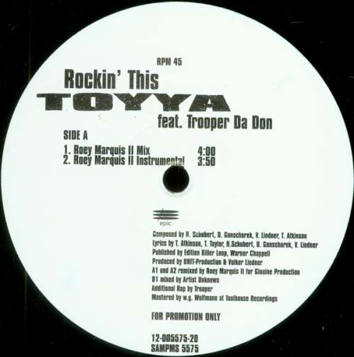 Cover Toyya - Rockin' This (12, Promo) Schallplatten Ankauf