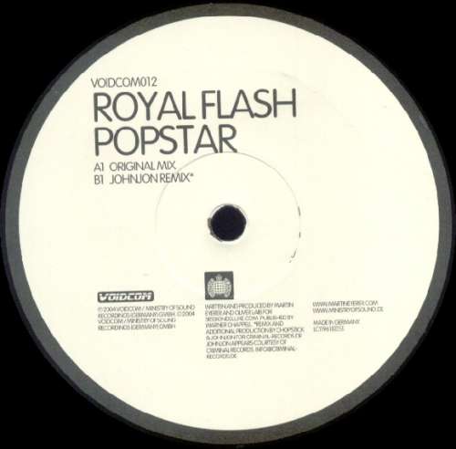 Cover Royal Flash - Popstar (12) Schallplatten Ankauf