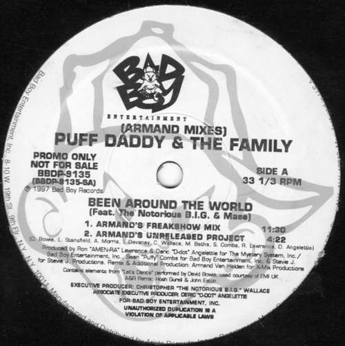 Cover Puff Daddy & The Family - Been Around The World (Armand Mixes) / It's All About The Benjamins (Dance Mixes) (12, Promo) Schallplatten Ankauf