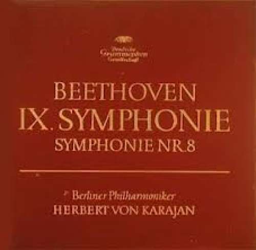 Cover Beethoven* - Berliner Philharmoniker / Herbert von Karajan - IX. Symphonie / Symphonie Nr. 8 (2xLP, Album + Box) Schallplatten Ankauf