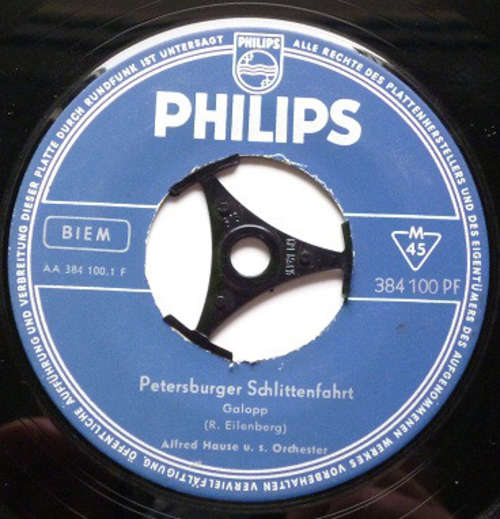 Bild Alfred Hause U. S. Orchester* - Petersburger Schlittenfahrt / Dornröschens Brautfahrt (7, Single, Mono, RE) Schallplatten Ankauf