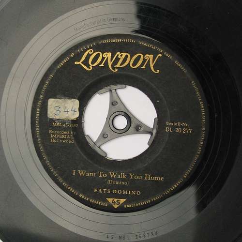 Cover Fats Domino - I Want To Walk You Home / I'm Gonna Be A Wheel Some Day (7, Single) Schallplatten Ankauf