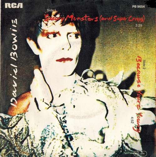 Cover David Bowie - Scary Monsters (And Super Creeps) / Because You're Young (7, Single) Schallplatten Ankauf