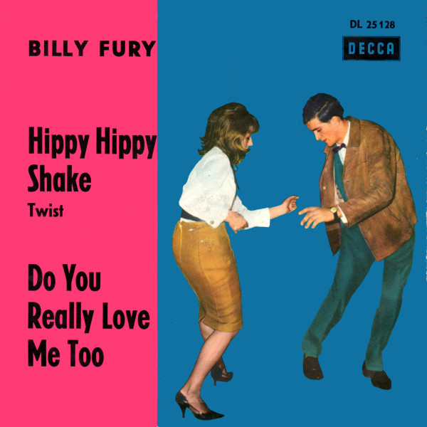 Cover Billy Fury & The Gamblers (4) - The Hippy Hippy Shake (7, Single) Schallplatten Ankauf