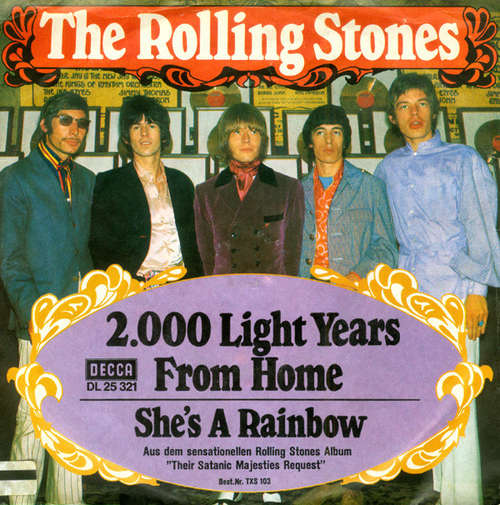 Cover The Rolling Stones - 2000 Light Years From Home (7, Single) Schallplatten Ankauf