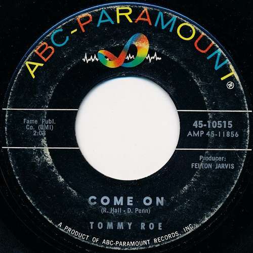 Cover Tommy Roe - Come On (7) Schallplatten Ankauf