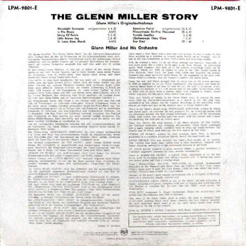 Cover Glenn Miller - The Glenn Miller Story (Glenn Miller's Original-Aufnahmen) (10, Comp, Mono) Schallplatten Ankauf