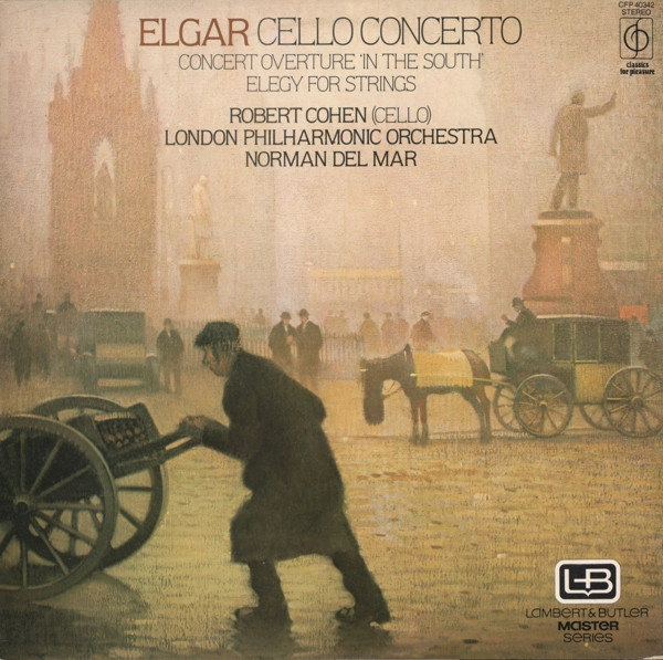 Cover Elgar* / Robert Cohen / London Philharmonic Orchestra* / Norman Del Mar - Cello Concerto (LP) Schallplatten Ankauf