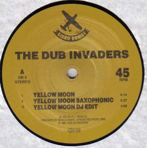 Cover The Dub Invaders - Yellow Moon (12) Schallplatten Ankauf
