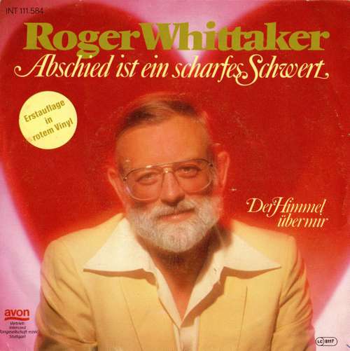 Cover Roger Whittaker - Abschied Ist Ein Scharfes Schwert (7, Single, Red) Schallplatten Ankauf