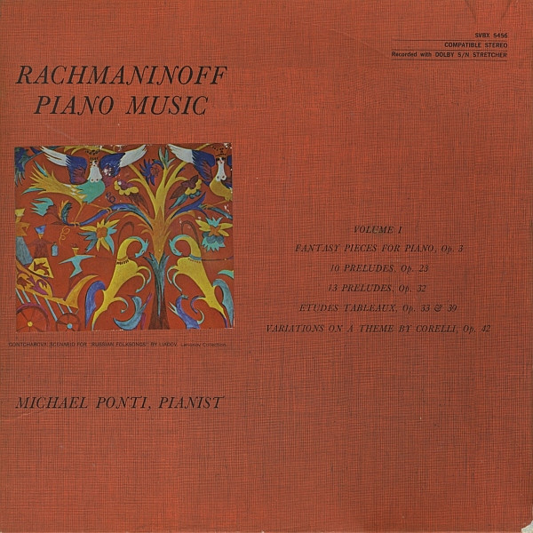 Cover Michael Ponti - Rachmaninoff: Piano Music,  Volume I (3xLP, Box) Schallplatten Ankauf