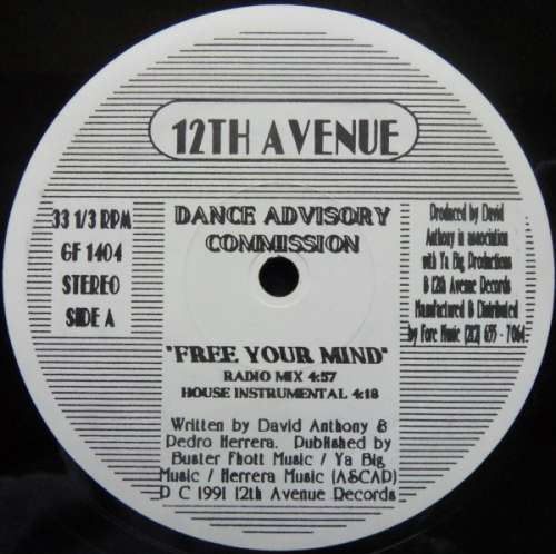 Cover Dance Advisory Commission (2) - Free Your Mind (12) Schallplatten Ankauf
