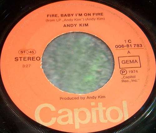 Bild Andy Kim - Fire Baby, I'm On Fire (7, Single) Schallplatten Ankauf