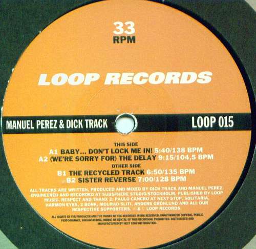 Cover Manuel Perez & Dick Track - The Delay EP (12, EP) Schallplatten Ankauf