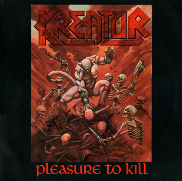 Cover Kreator - Pleasure To Kill (LP, Album) Schallplatten Ankauf