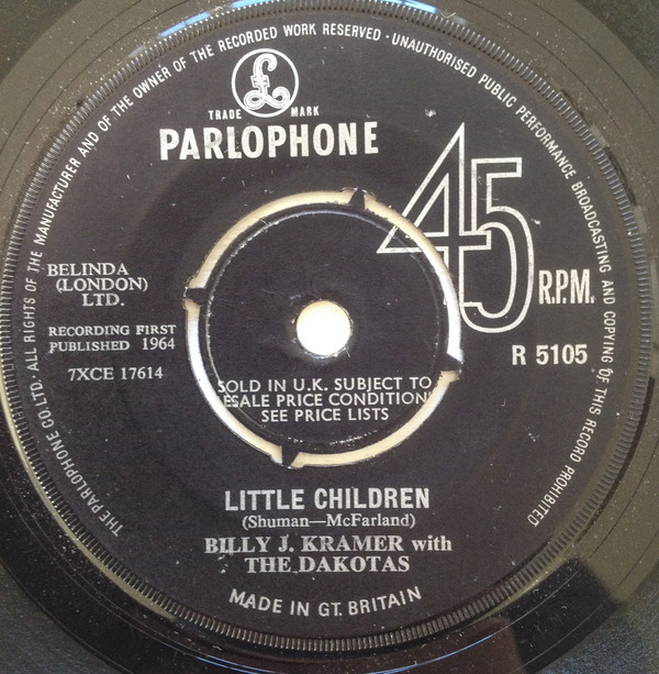 Cover Billy J. Kramer With The Dakotas* - Little Children (7, Single) Schallplatten Ankauf