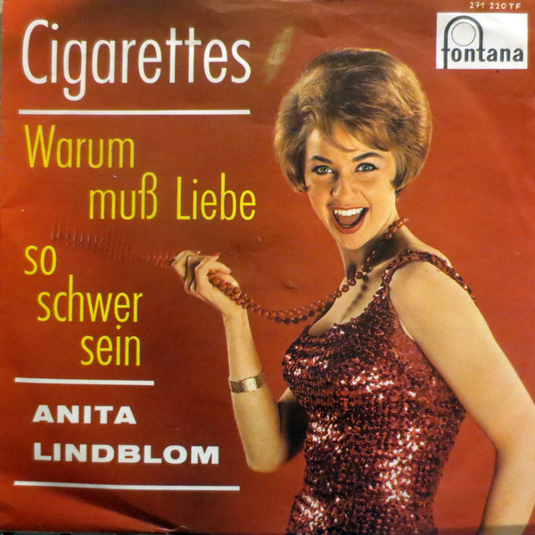 Cover Anita Lindblom - Cigarettes (7, Single, Mono) Schallplatten Ankauf