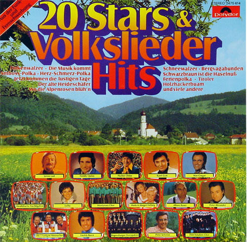 Cover Various - 20 Stars & Volkslieder Hits (LP, Comp, pap) Schallplatten Ankauf