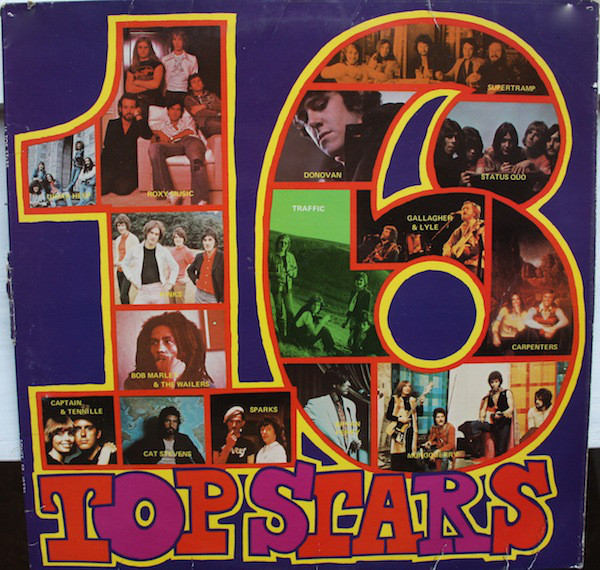 Cover Various - 16 Top Stars (LP, Comp) Schallplatten Ankauf
