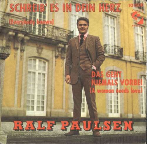 Cover Ralf Paulsen - Schreib' Es In Dein Herz (7, Single, Mono) Schallplatten Ankauf