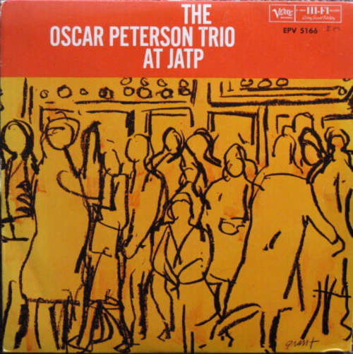 Cover The Oscar Peterson Trio - At JATP (7, EP, Mono) Schallplatten Ankauf