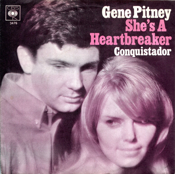 Cover Gene Pitney - She's A Heartbreaker / Conquistador (7) Schallplatten Ankauf