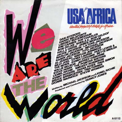Cover USA For Africa - We Are The World (7, Single) Schallplatten Ankauf