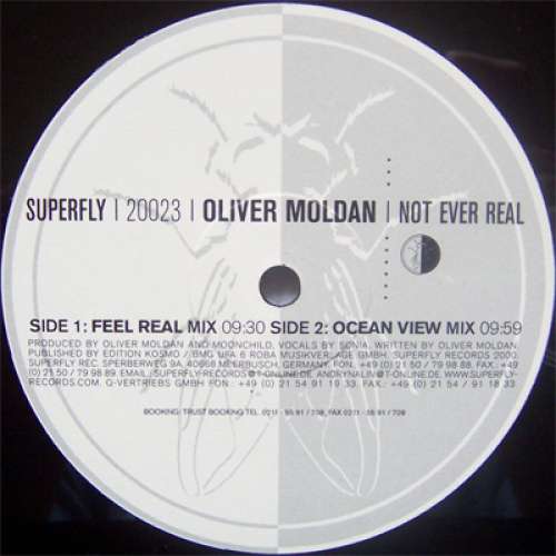 Cover Oliver Moldan - Not Ever Real (12) Schallplatten Ankauf
