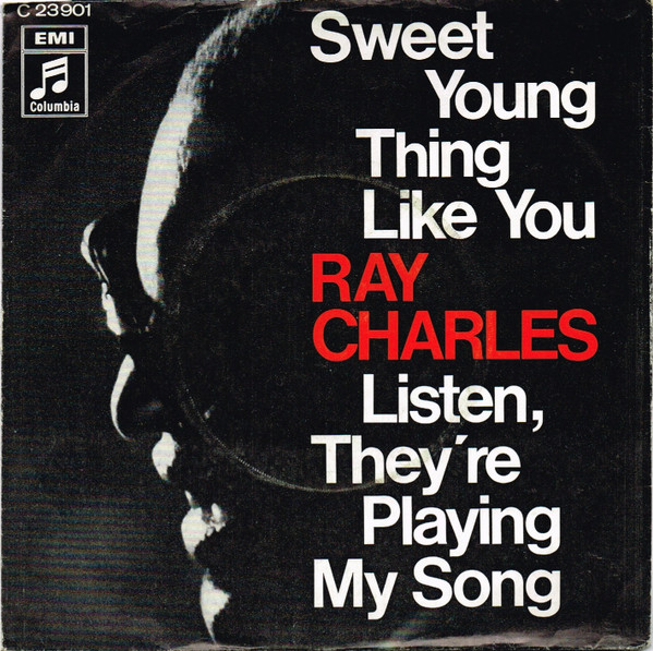 Cover Ray Charles - Sweet Young Thing Like You (7, Single) Schallplatten Ankauf