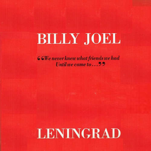 Cover Billy Joel - Leningrad (12) Schallplatten Ankauf