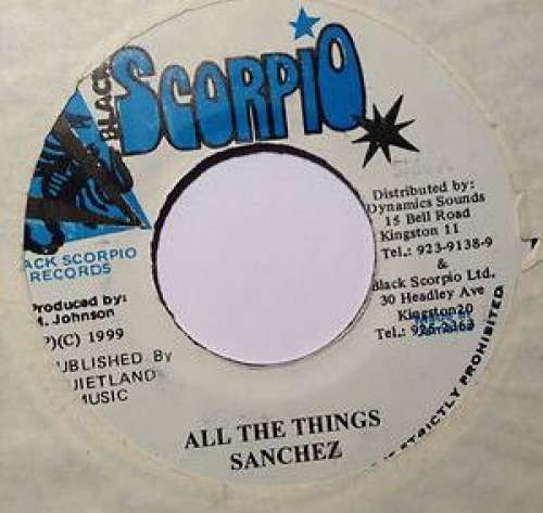 Cover Sanchez - All The Things (7) Schallplatten Ankauf