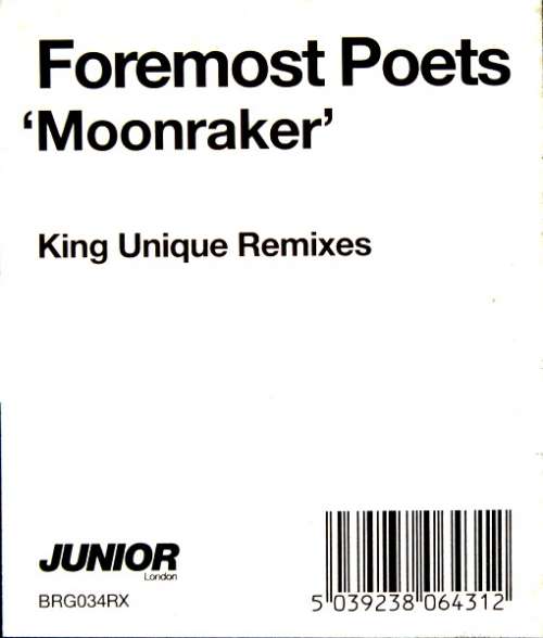 Cover Foremost Poets - Moonraker (King Unique Remixes) (12) Schallplatten Ankauf