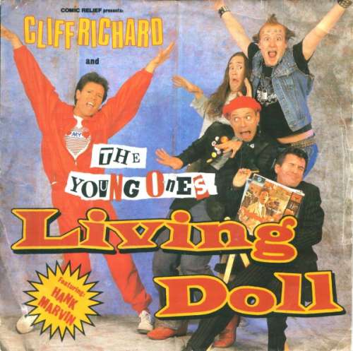Cover Cliff Richard And The Young Ones Featuring Hank Marvin - Living Doll (7, Single) Schallplatten Ankauf