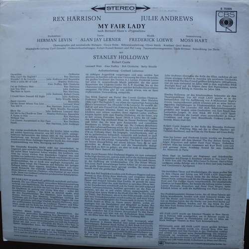 Cover Rex Harrison, Julie Andrews With Stanley Holloway Book And Lyrics By Alan Jay Lerner* Music By Frederick Loewe - My Fair Lady - Original Cast, Recorded In London (LP, Album) Schallplatten Ankauf